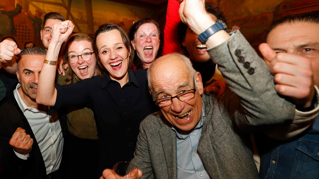 Verkiezingsavond gemeenteraadsverkiezingen stadhuis Dordrecht