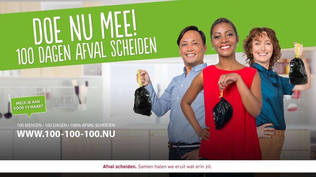 100 dagen afval scheiden 100-100-100